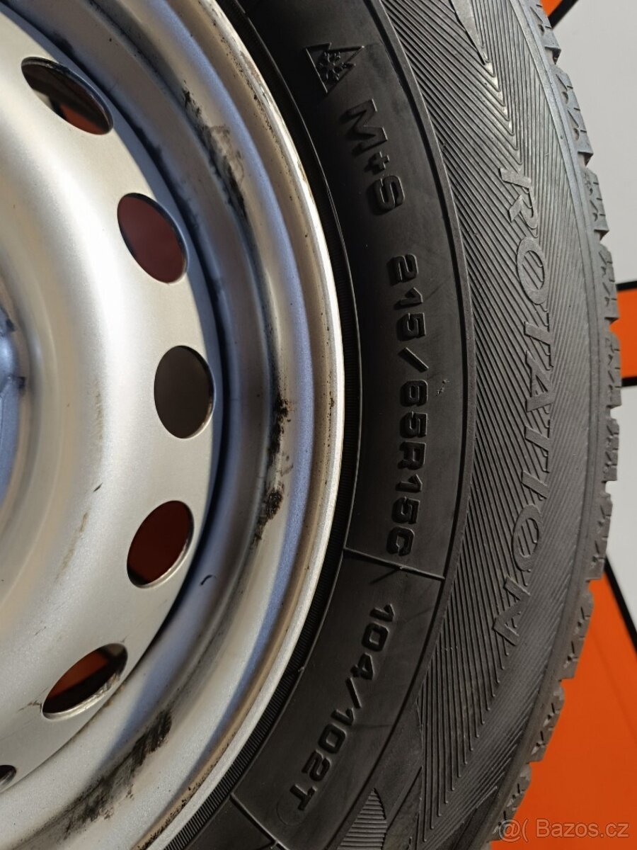 Zimní kola na Ford Transit 5x160 ET60, 215/65 R15C - 5