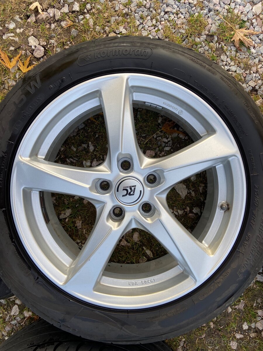 Alu kola RC Design 5x108 R17 + letní pneu - 5
