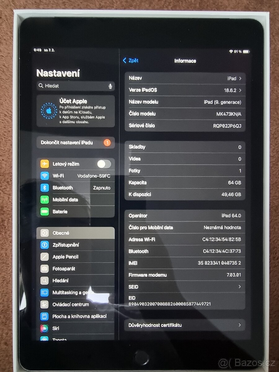 iPad 9 (2021) 64GB Wi-Fi + Cellular – TOP stav - 5