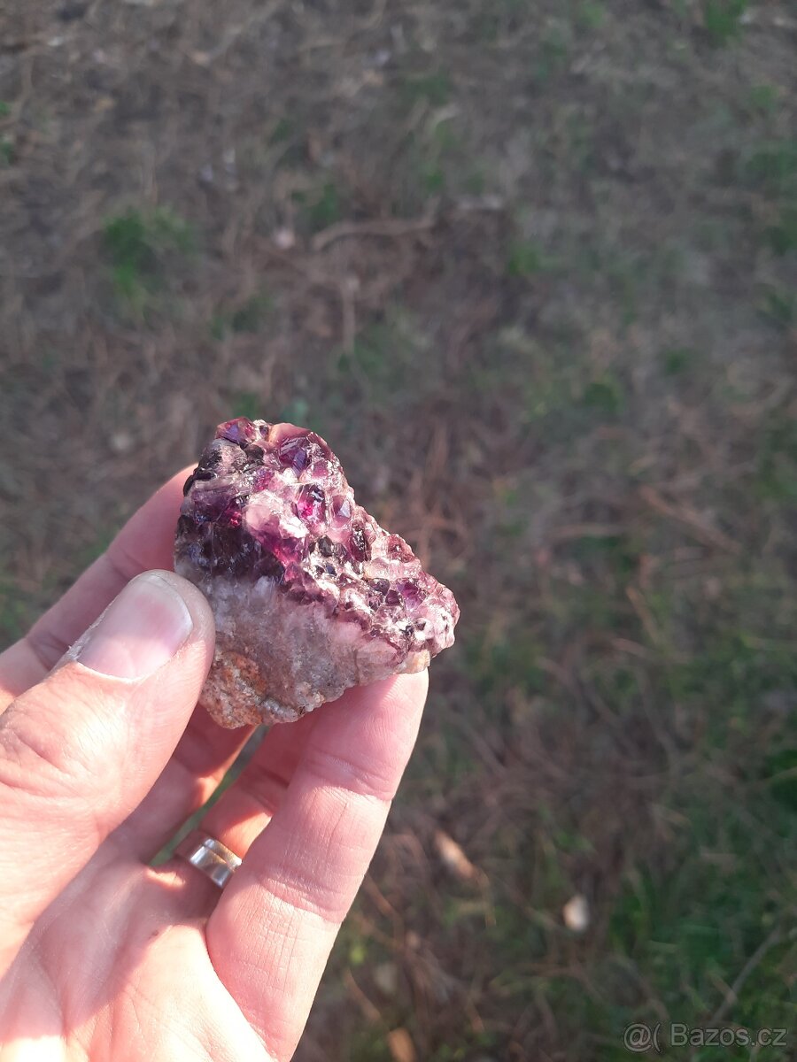 surový ametyst ČR sada - 5