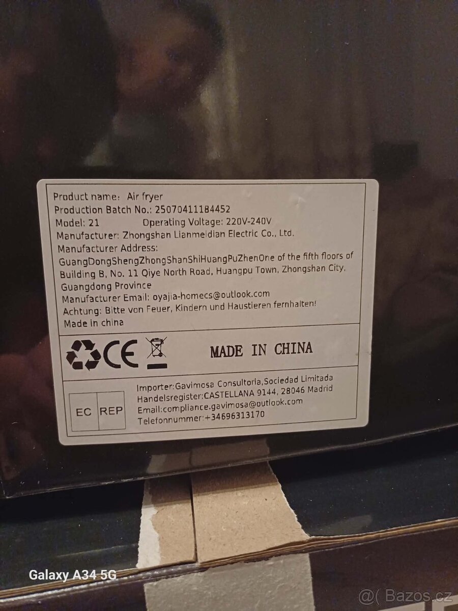 Horkovzdušná friteza 8 l - 5