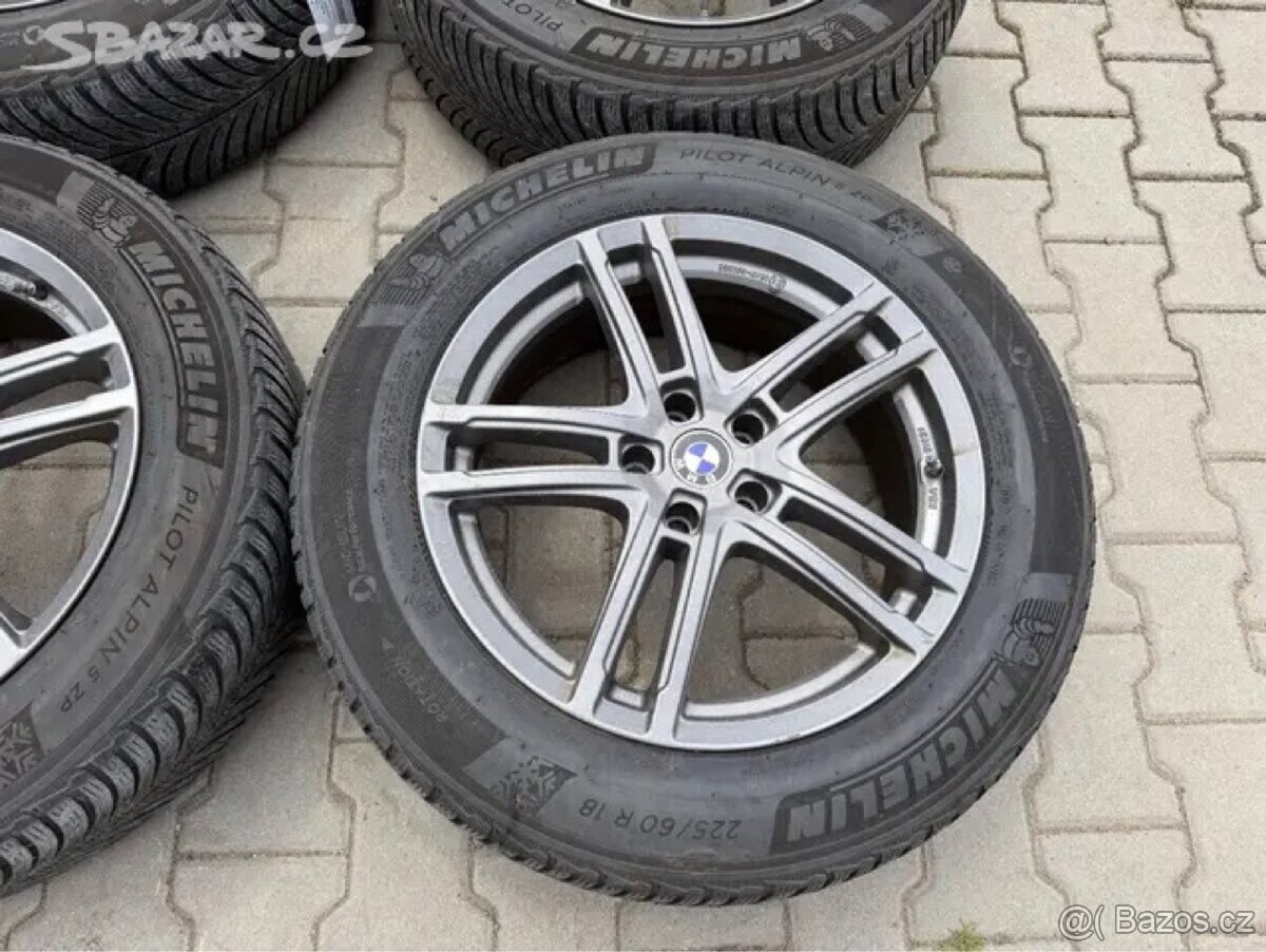 4x al kola 5x112 18 + pneu zimní 225/60 R18 - 5