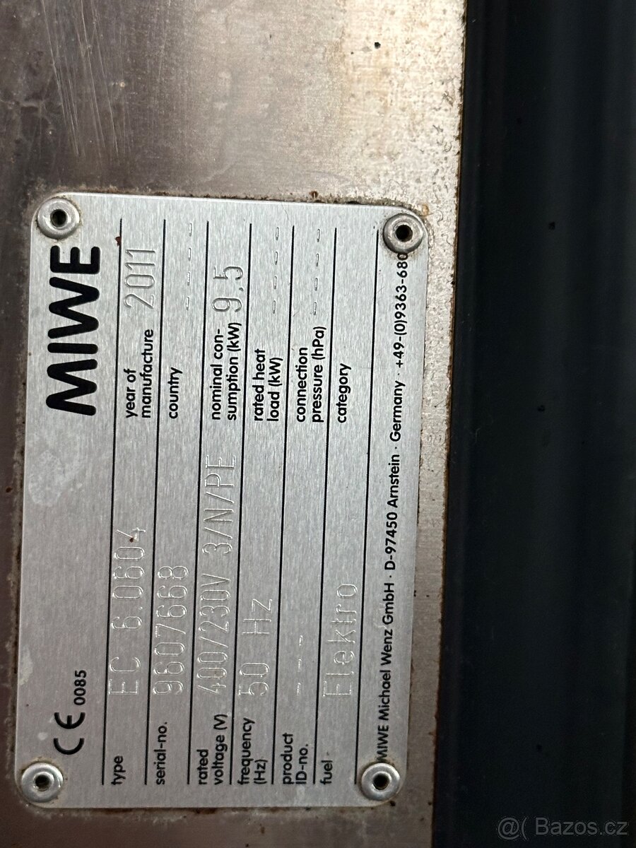 Horkovzdušná pec MIWE econo, konvektomat, EC 6.0604 - 5
