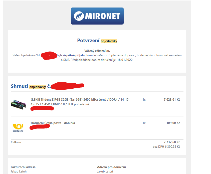 G.SKill Trident Z RGB 2x16GB 3600MHz CL14 - 5