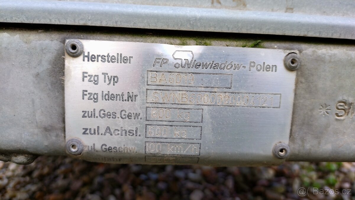 Přívěs Niewiadow Trojan