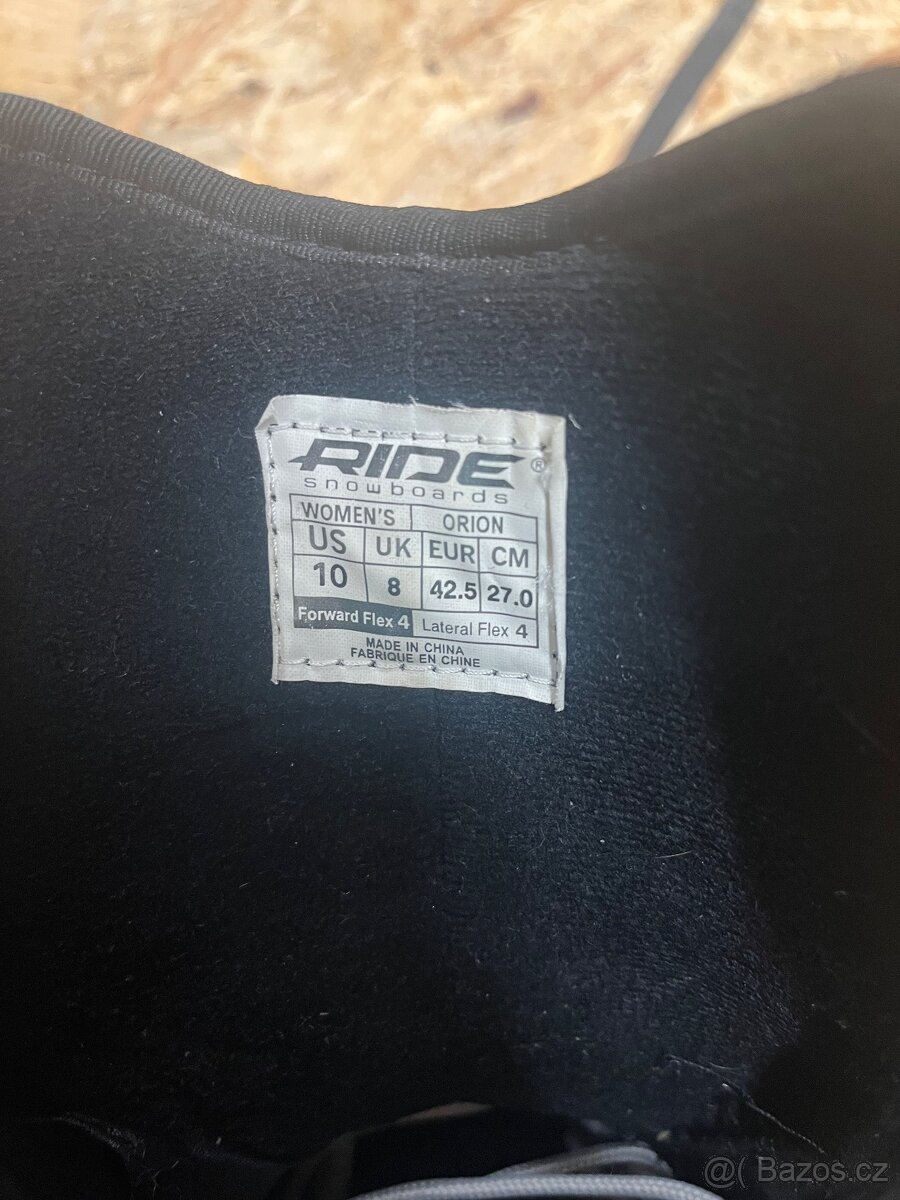 Snowboard vázání a boty Ride clicker - 5