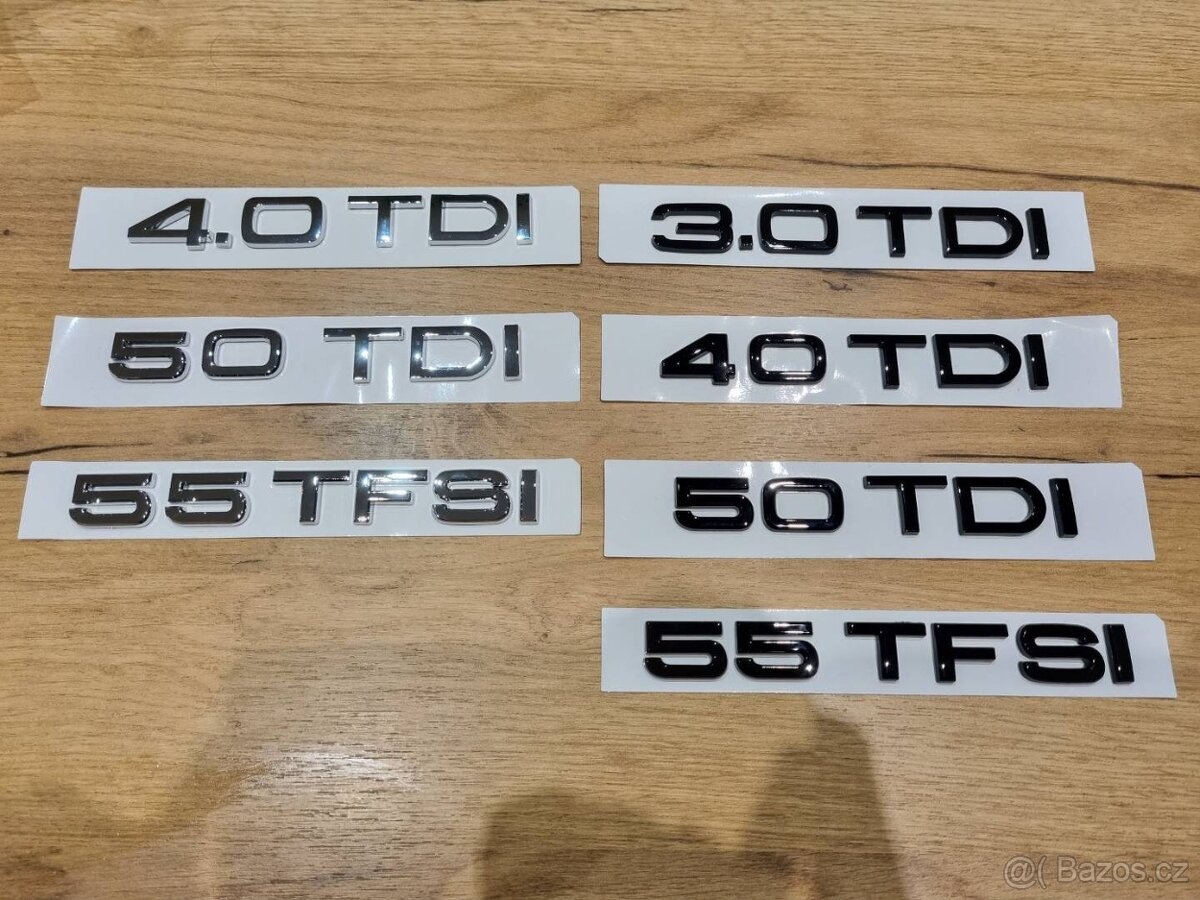 AUDI chromove znaky loga AUDI kruhy - 5