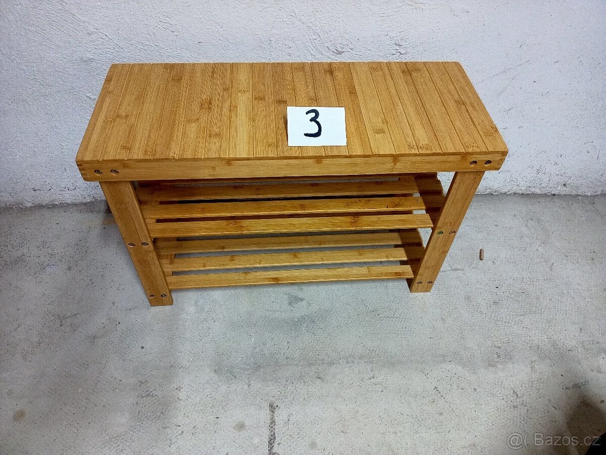 Prodám 4 x hezké lavičky-skřínky-stolky - 5
