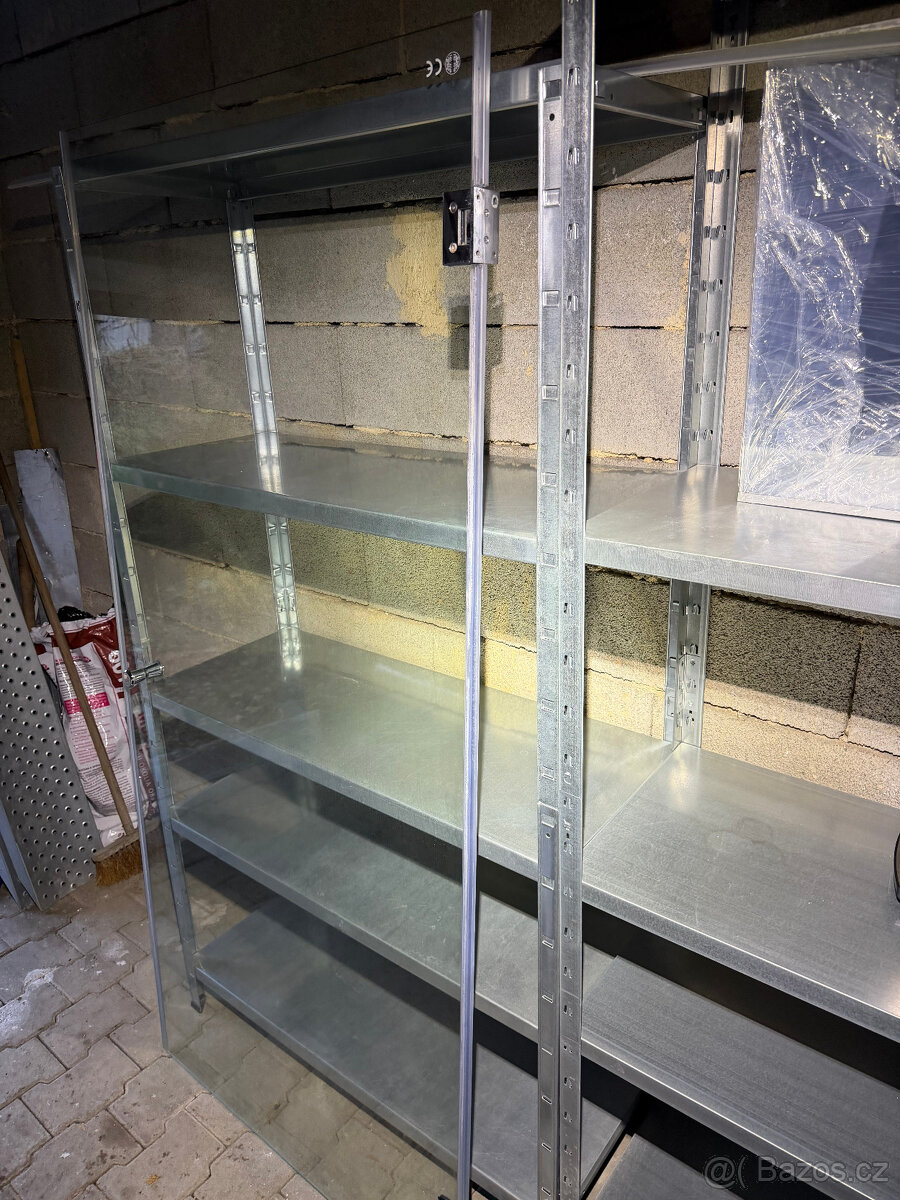 Skleněné sprchové dveře do niky, včetně pantů a madla - 5