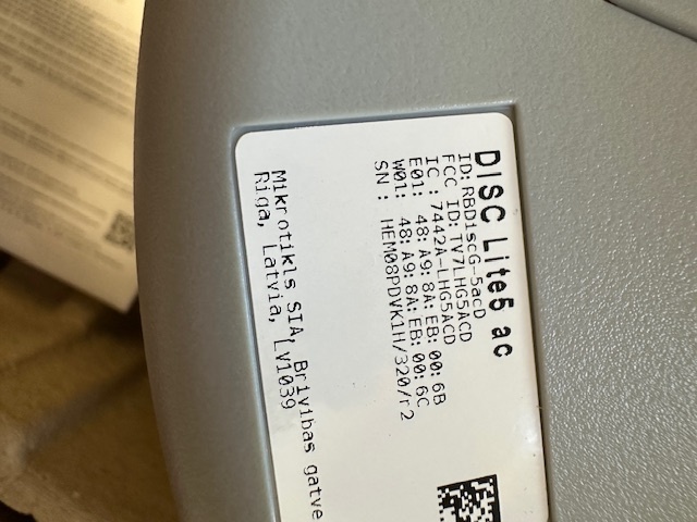 MikroTik Dics Lite 5AC - 2ks - 5