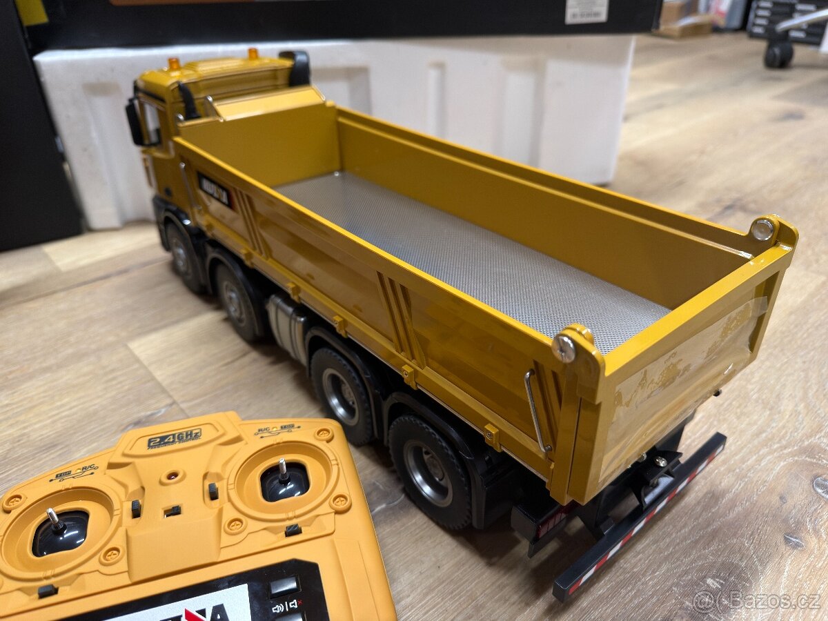 nový set - celokovový profi bagr + nakladač 1:14 - 5