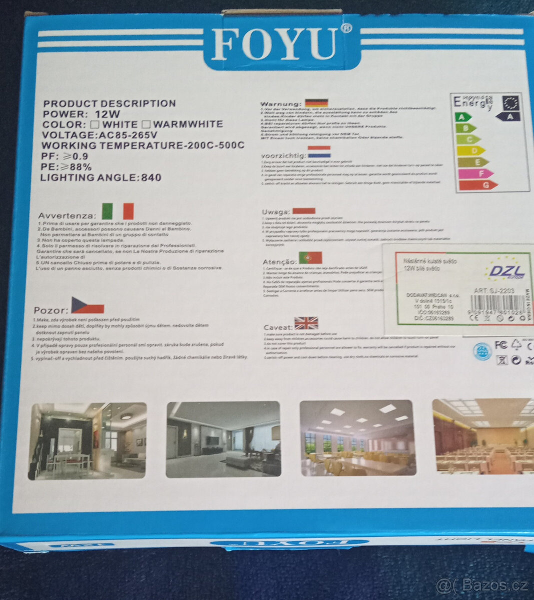 LED Stropní svítidlo LED/12W/230V - 5