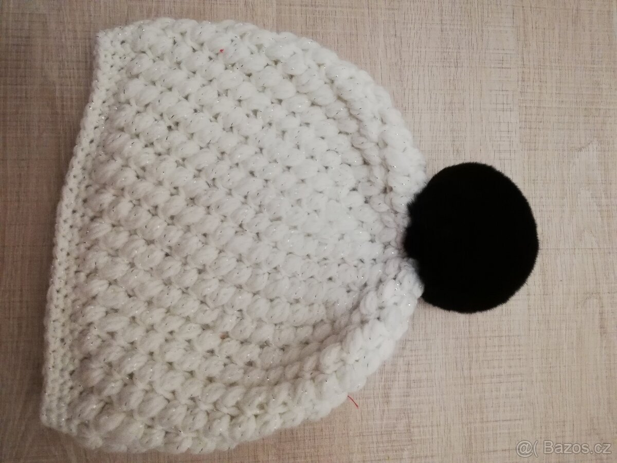 Čepice s bambulí pro děti i dospělé, více barev, 2 - 5