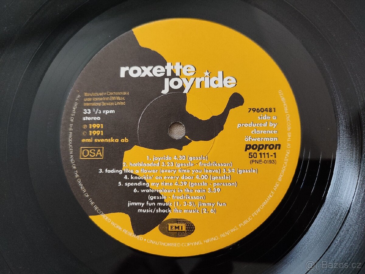 LP ROXETTE, JOYRIDE - 5