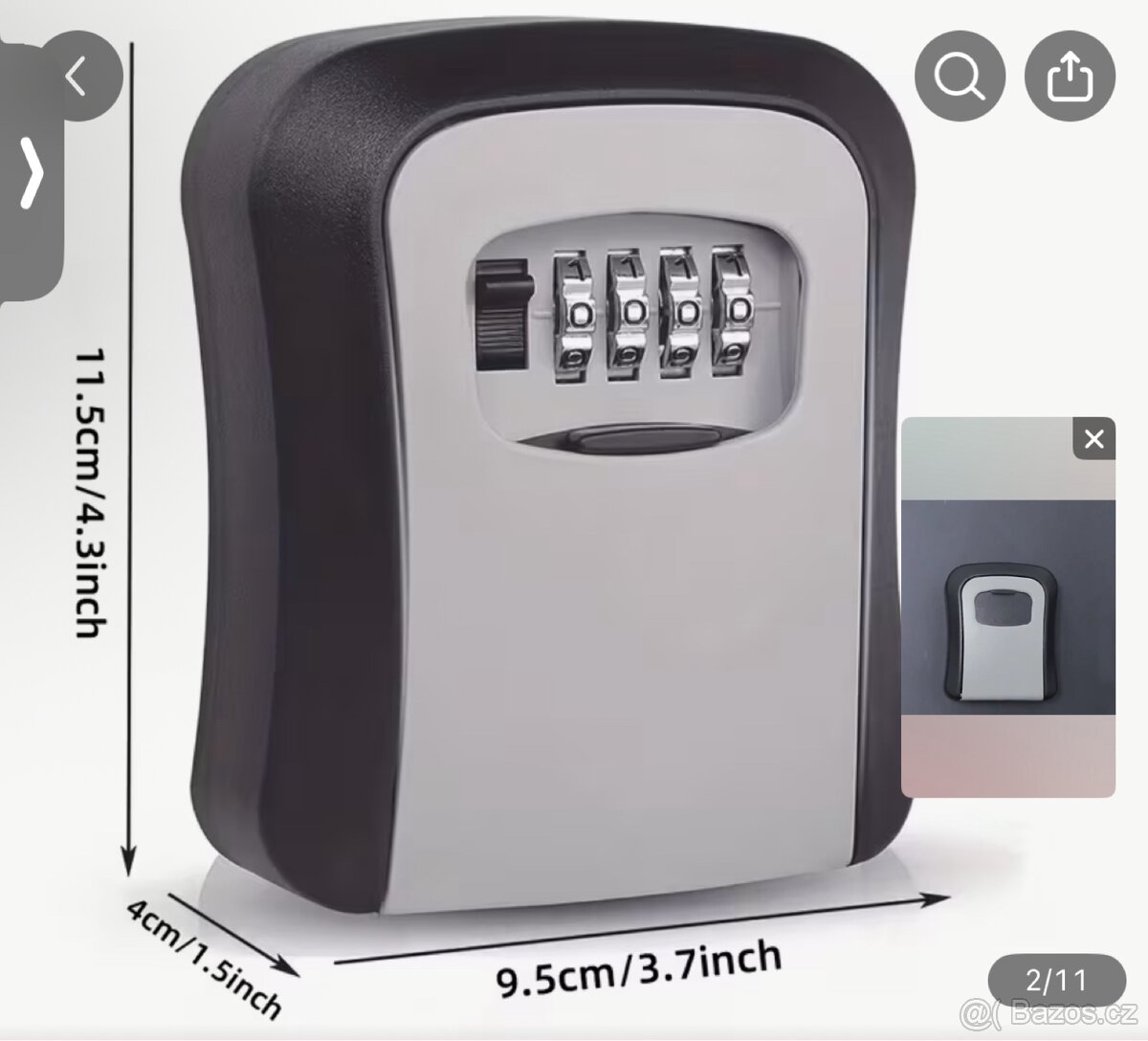 Schránka na klíče, 2 velikosti, 5 ks - 5