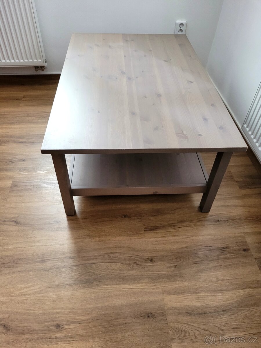 Konferenční stolek Hemnes IKEA šedobéžový - 5