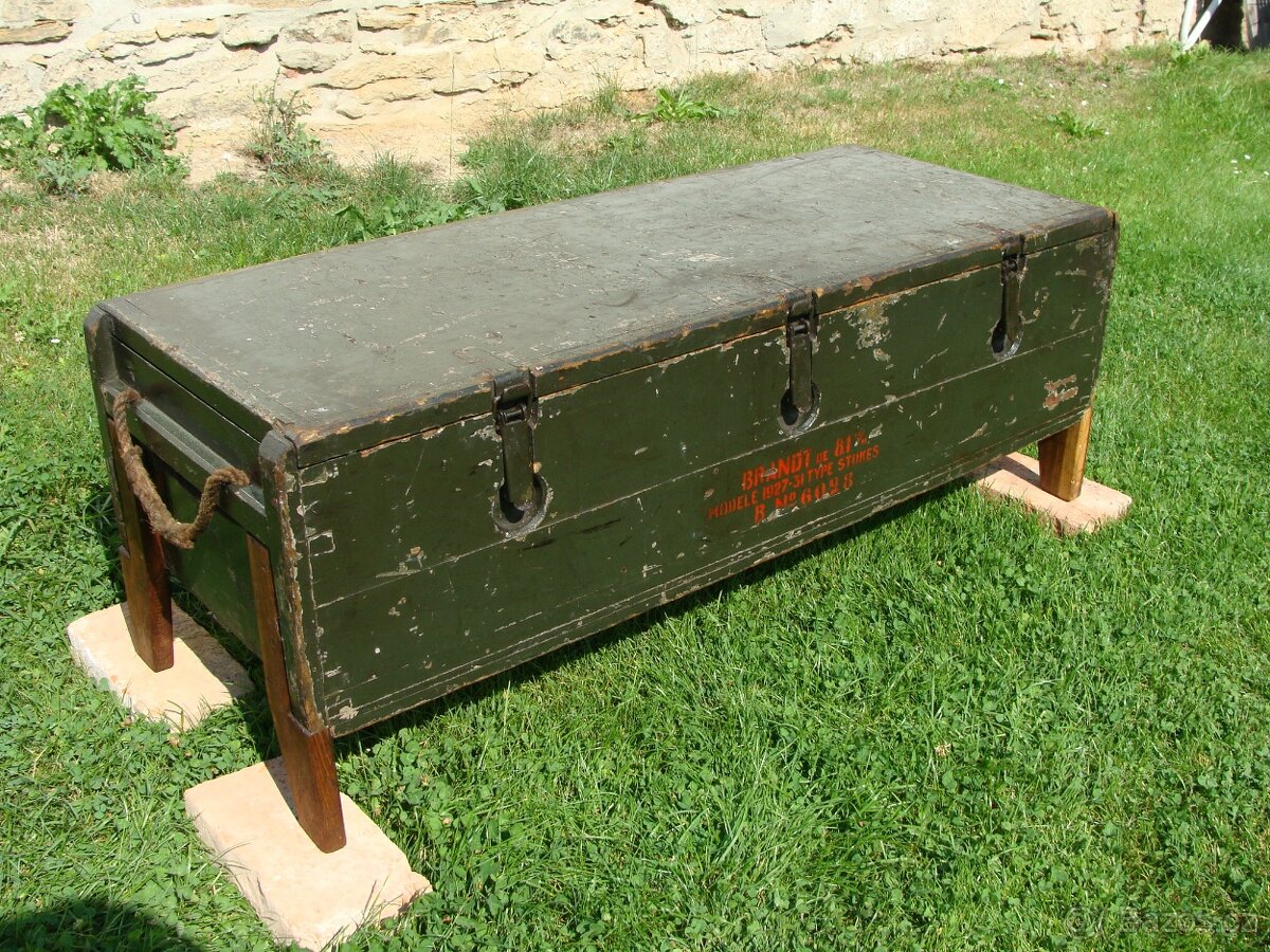 Vojenská bedna BRANDT 81 1927 31 Minomet - 5