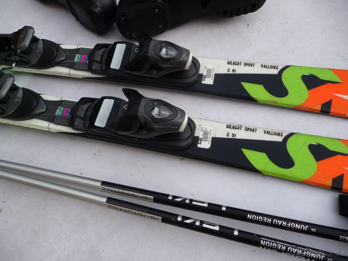 350. Lyže ROSSIGNOL- 140 cm + boty LANGE 39eu - set - 5