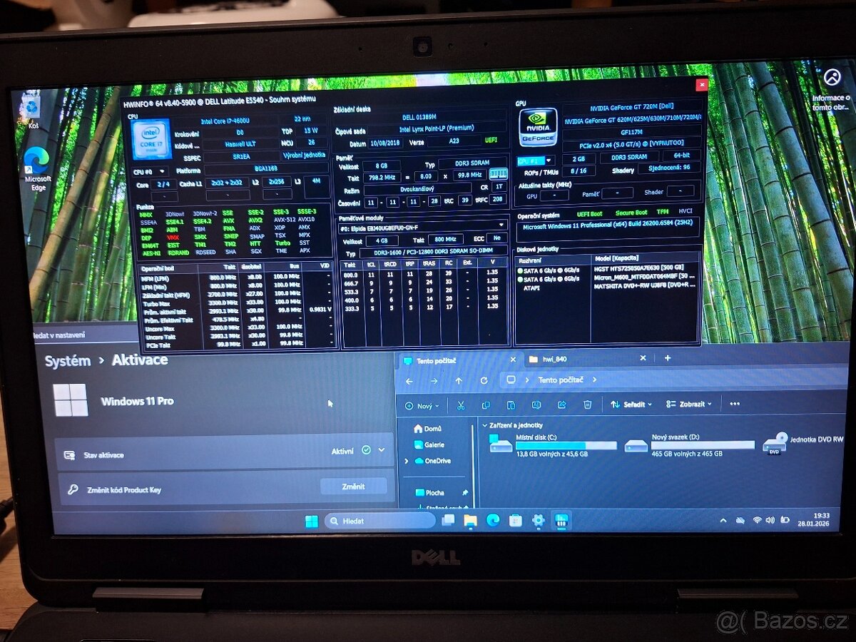 Dell E5540 i7, 8GB, SSD/HDD, GT720M + sluchátka - 5