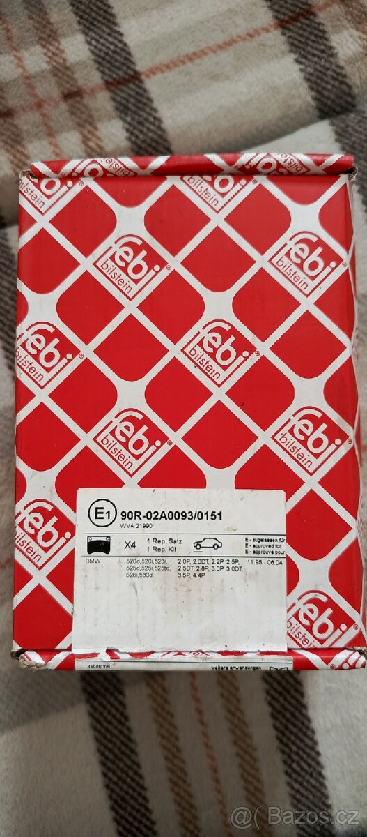 Brzdové destičky Febi přední a zadní pro BMW E39 - 5