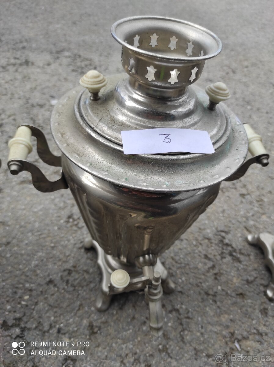 Samovary ruské čtyři kusy různé ceny za kus - 5