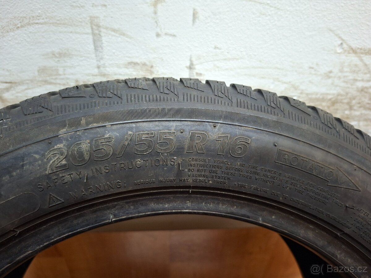 Zimní pneu 205/55/16 2xBridgestone, 2xMichelin - 5
