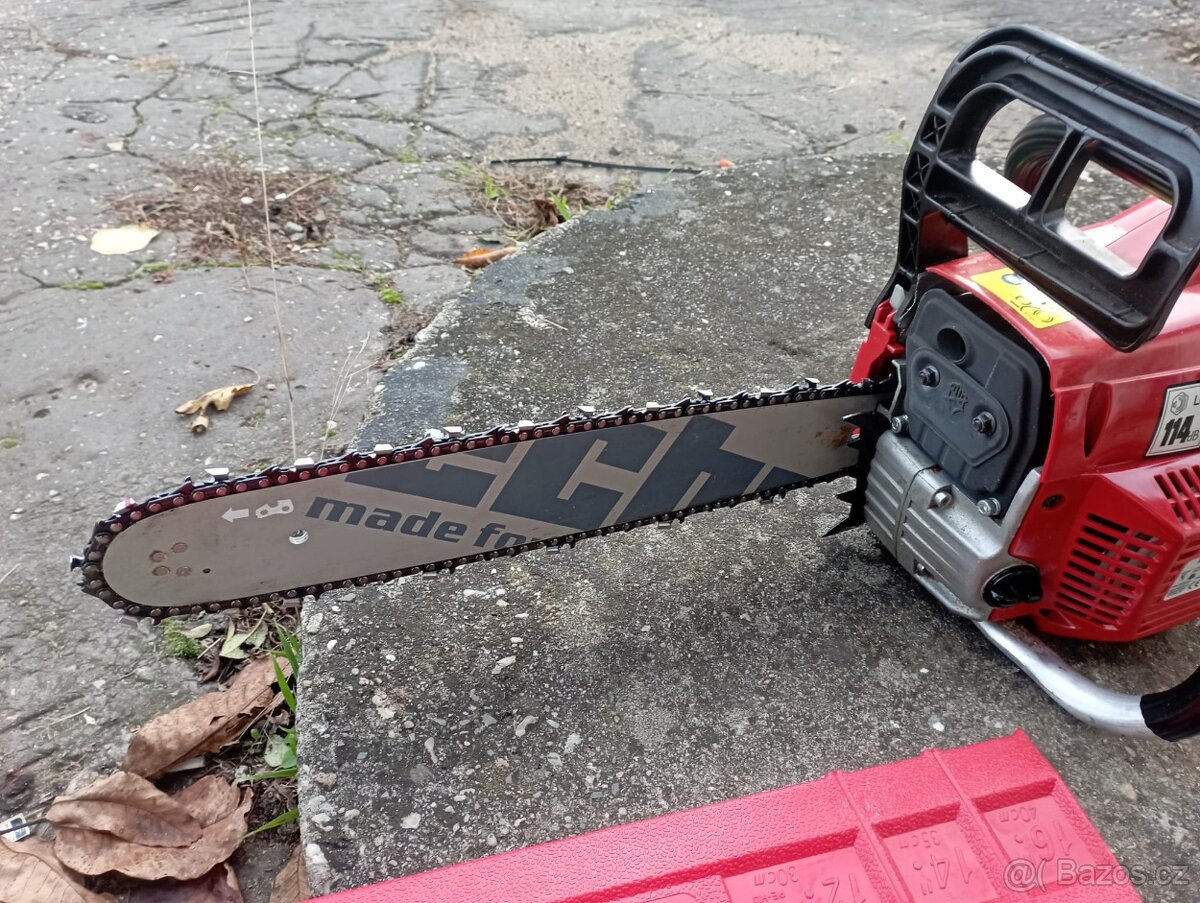 HECHT 50 benzínová pila jako nová + jeden startér navíc - 5