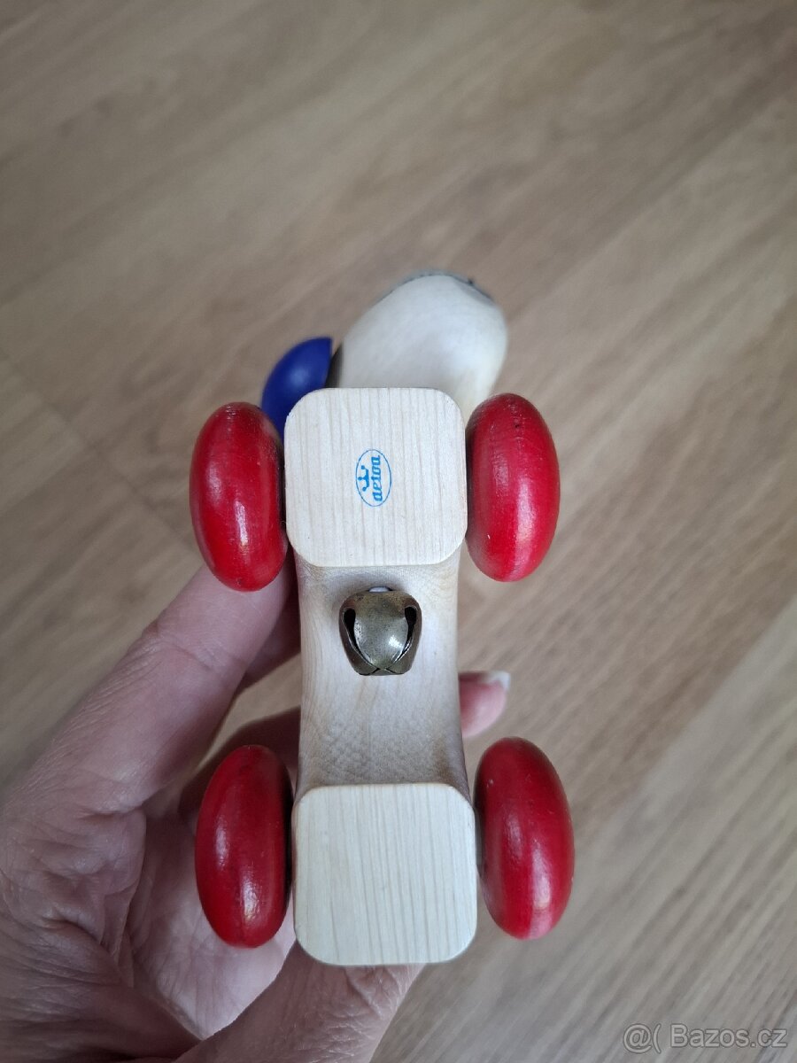 Dřevěný pejsek s rolničkou Detoa - 5