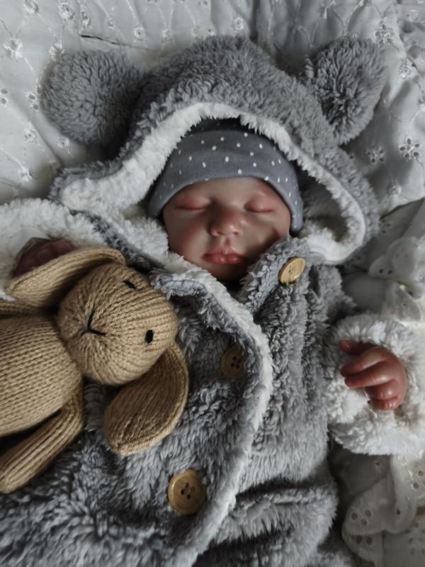 Huňatý kabátek s oušky - 5