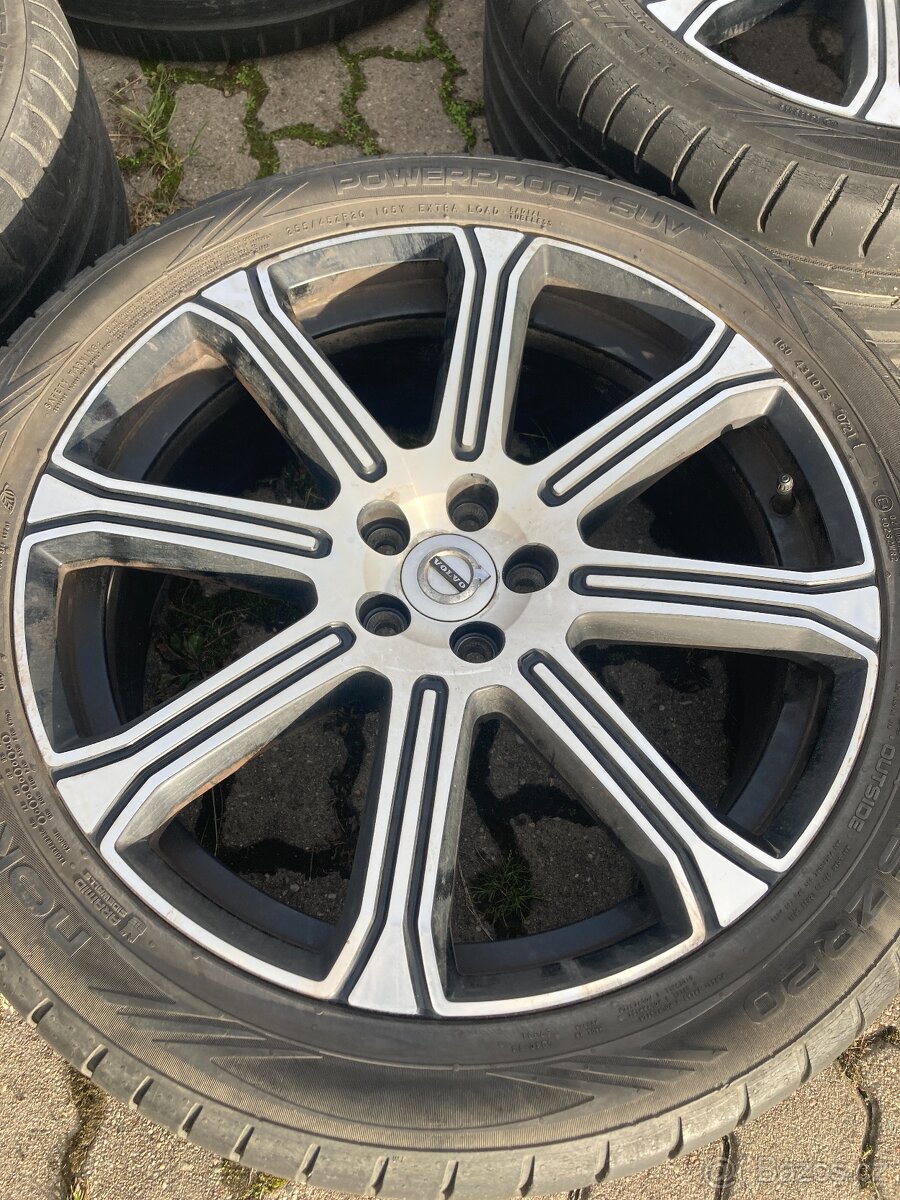 Sada alu kol Volvo 5x108, pneu letní 255/45/20 - 5