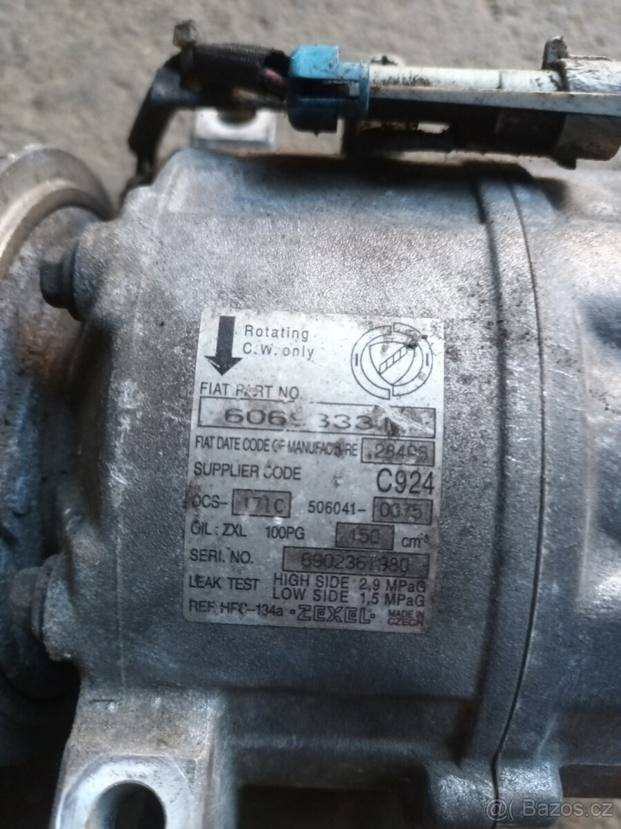 Alfa 159 1.9JTD startér alternátor klimakompresor - 5