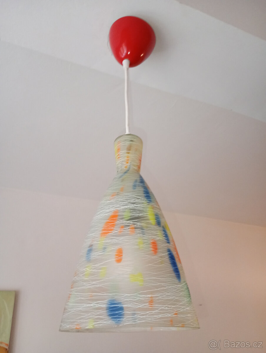 Lustr od Jaroslav Junek ŽÍHANÉ sklo,ruční práce - 5