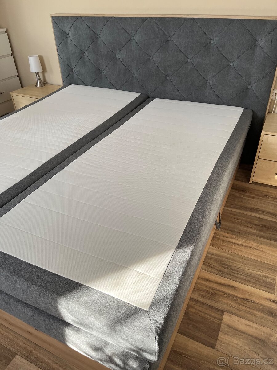 Prodám boxspring postel 180x200cm - 5