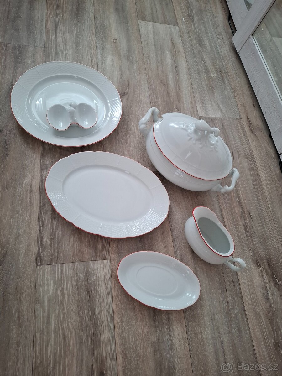 Porcelánový servírovací set Czechoslovakia - 5