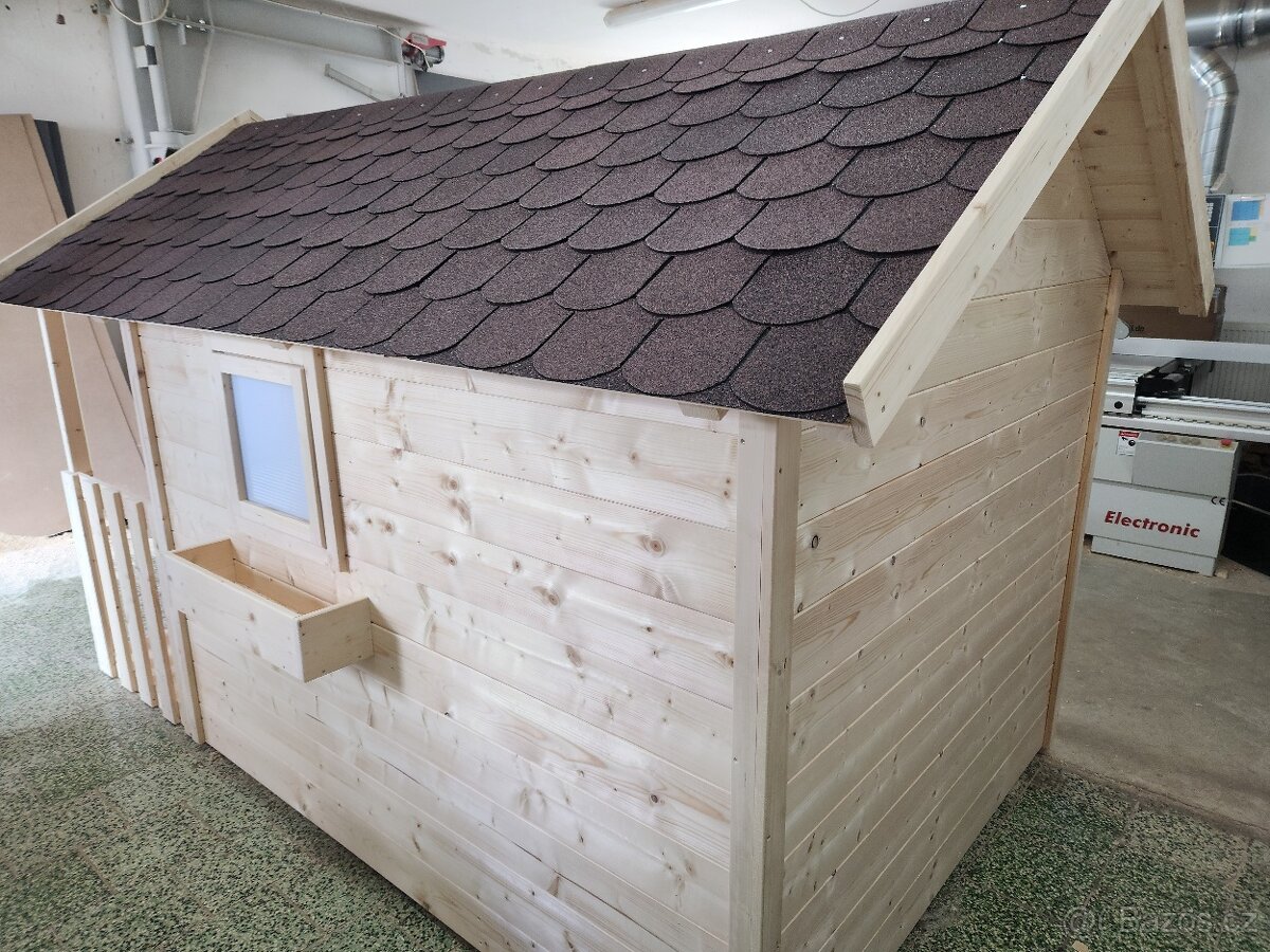 Velký dětský dřevěný zahradní domek - 5