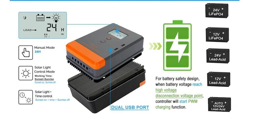 Solární kontroler POW-KEEPER1230./ / Auto 12/24V MPPT a 30A - 5