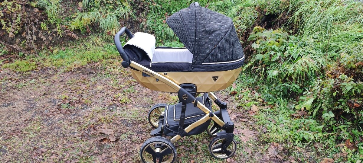 Zlato černý kočárek značky JUNAMA DIAMOND - 5