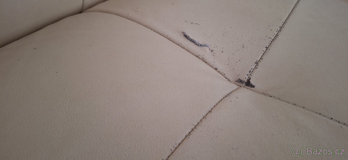 Rohová kožená sedačka - 5