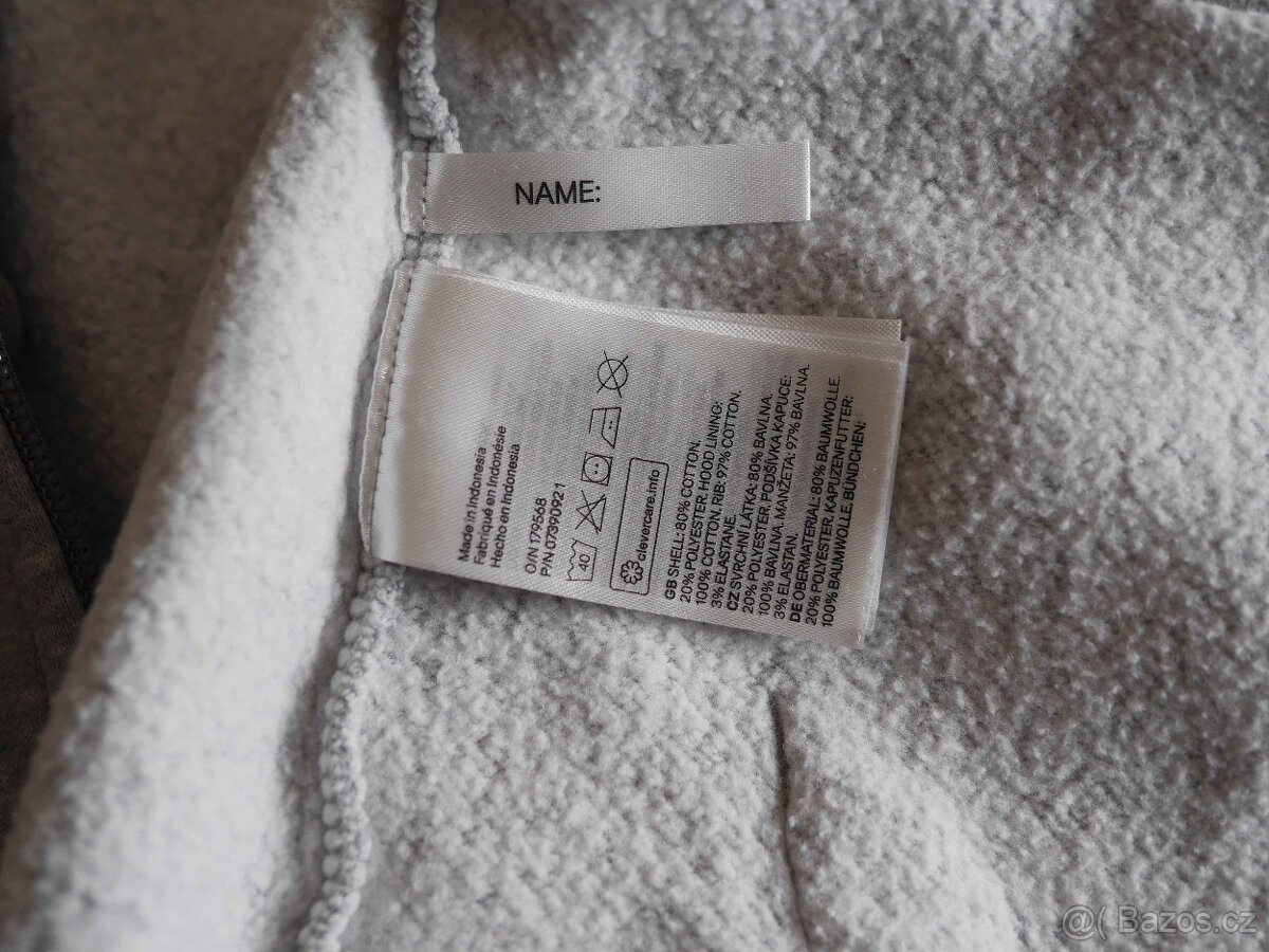 Dětská šedá mikina H&M, vel. 110–116 - 5