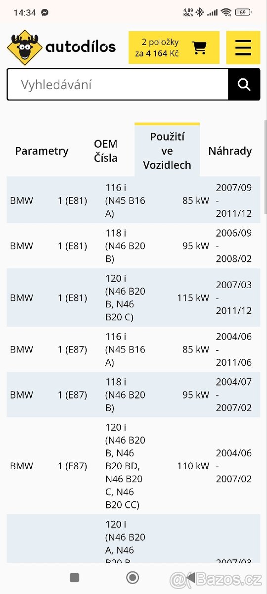 Řemenice servopumpy BMW - 5