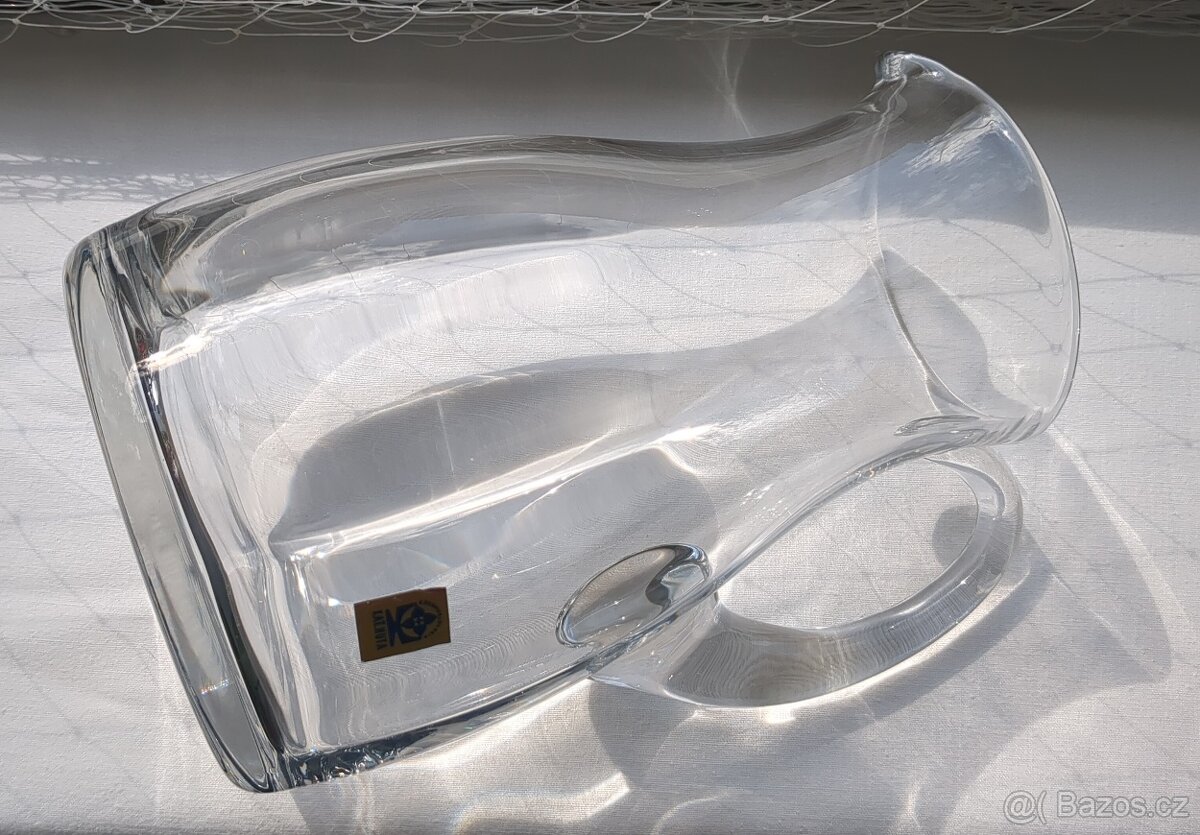 Velký skl. džbán KATARÍNSKÁ HUTA Czechoslovakia - 5