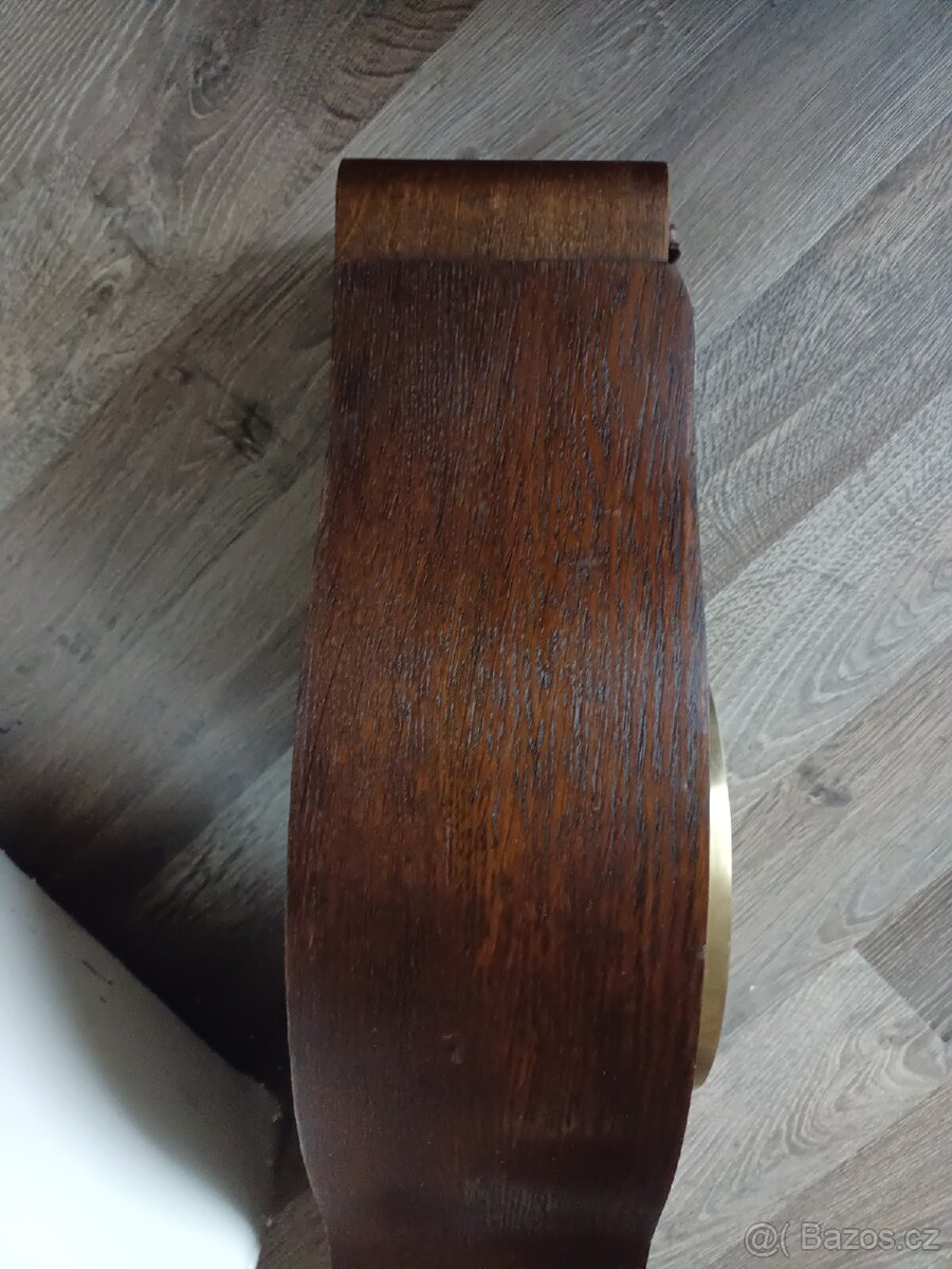 Hermle starožitný krbové stolní hodiny Německo - 5