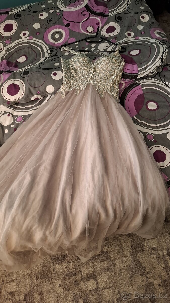 Maturitní/plesové šaty XS/S - 5