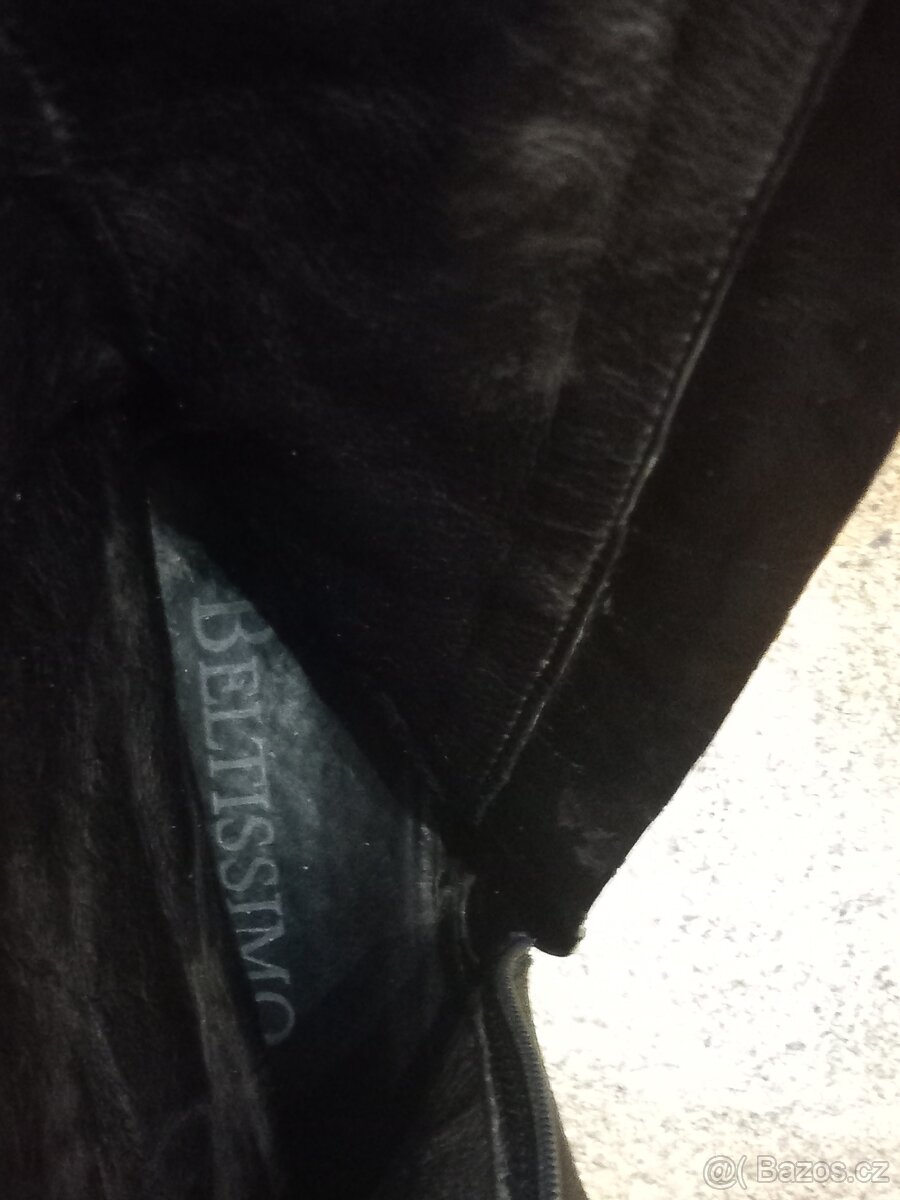 Dámské kožené kozačky Beltissimo vel. 39 - 5