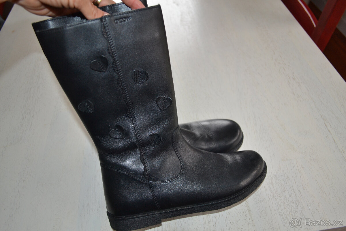 Kvalitní zimní boty, kozačky zn. Geox vel. 36 - 5