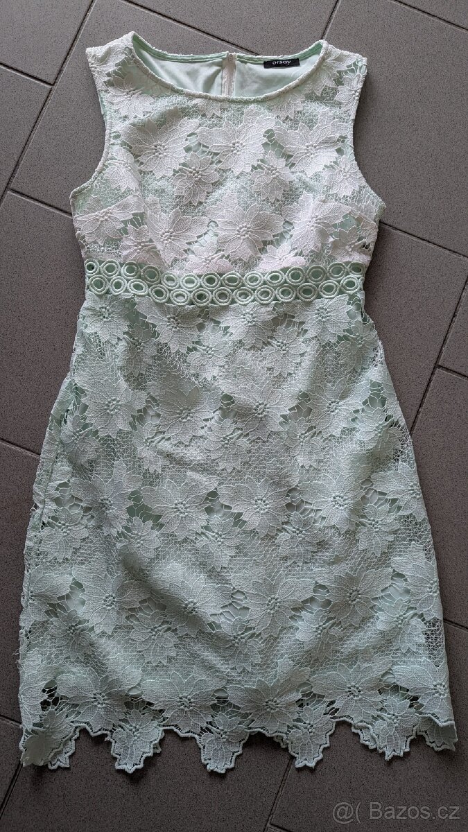 Dámské krajkové pouzdrové šaty Orsay - 5