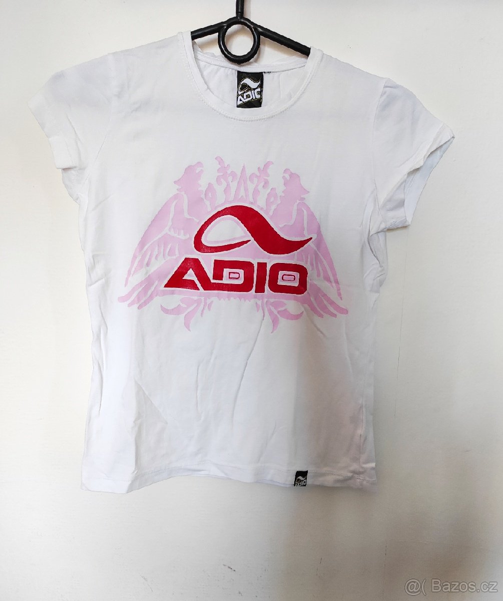 Nové bílé triko s krátkým rukávem Adio - 5
