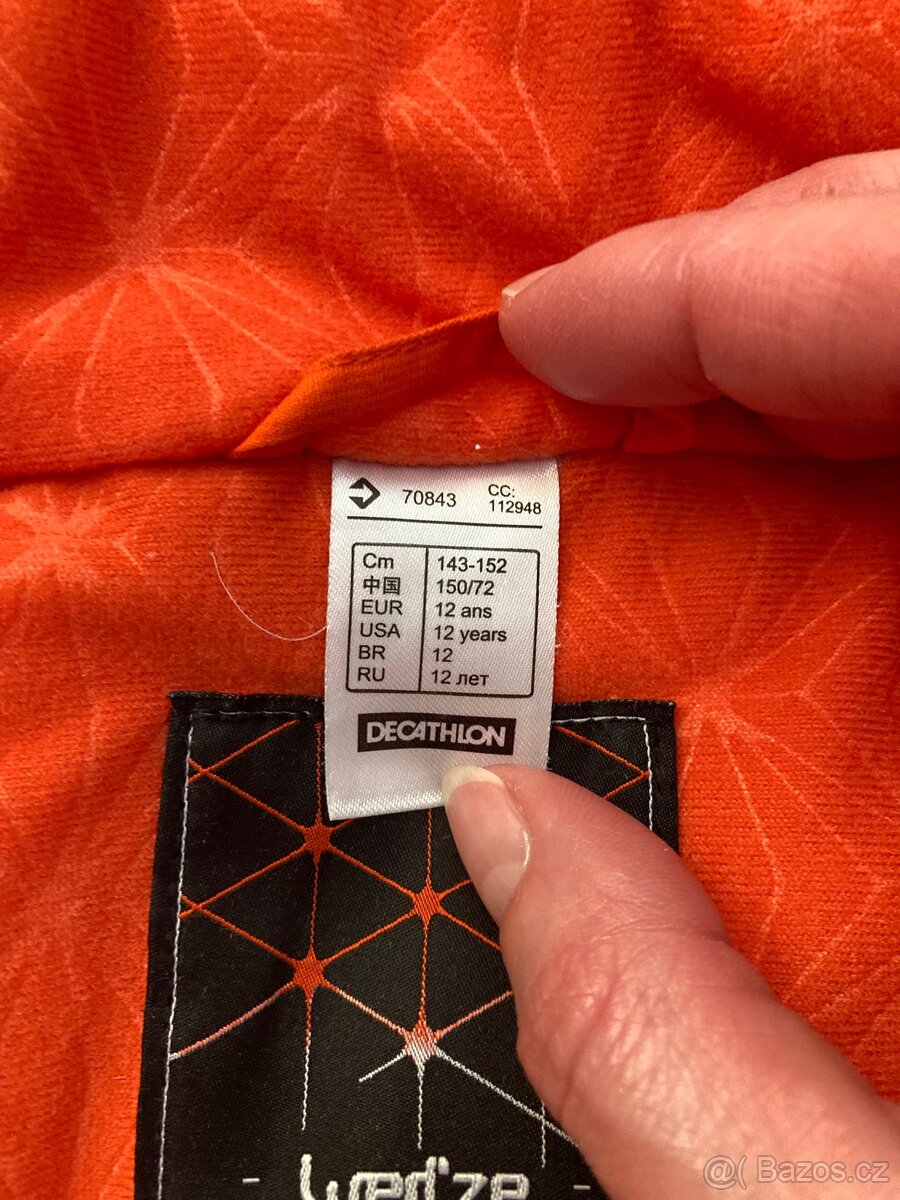 Lyžařská bunda decathlon , posta 50,- - 5