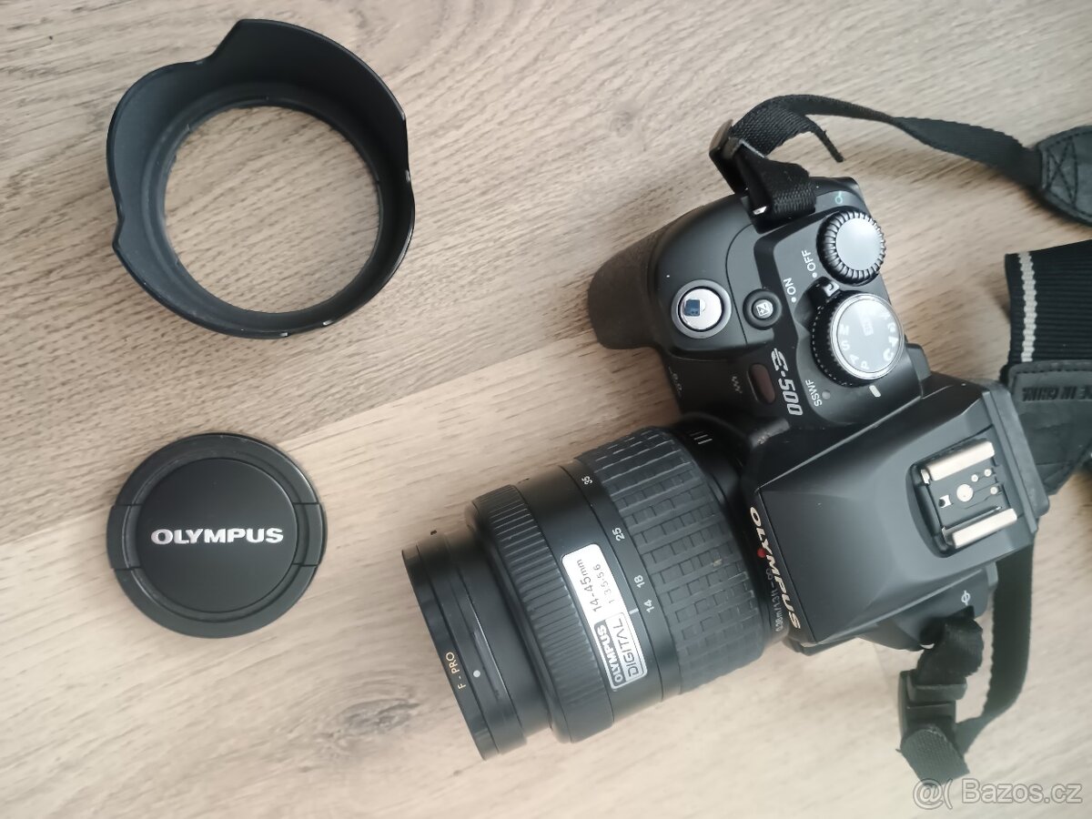 Digitální zrcadlovka Olympus E-500 s objektivem + obal - 5