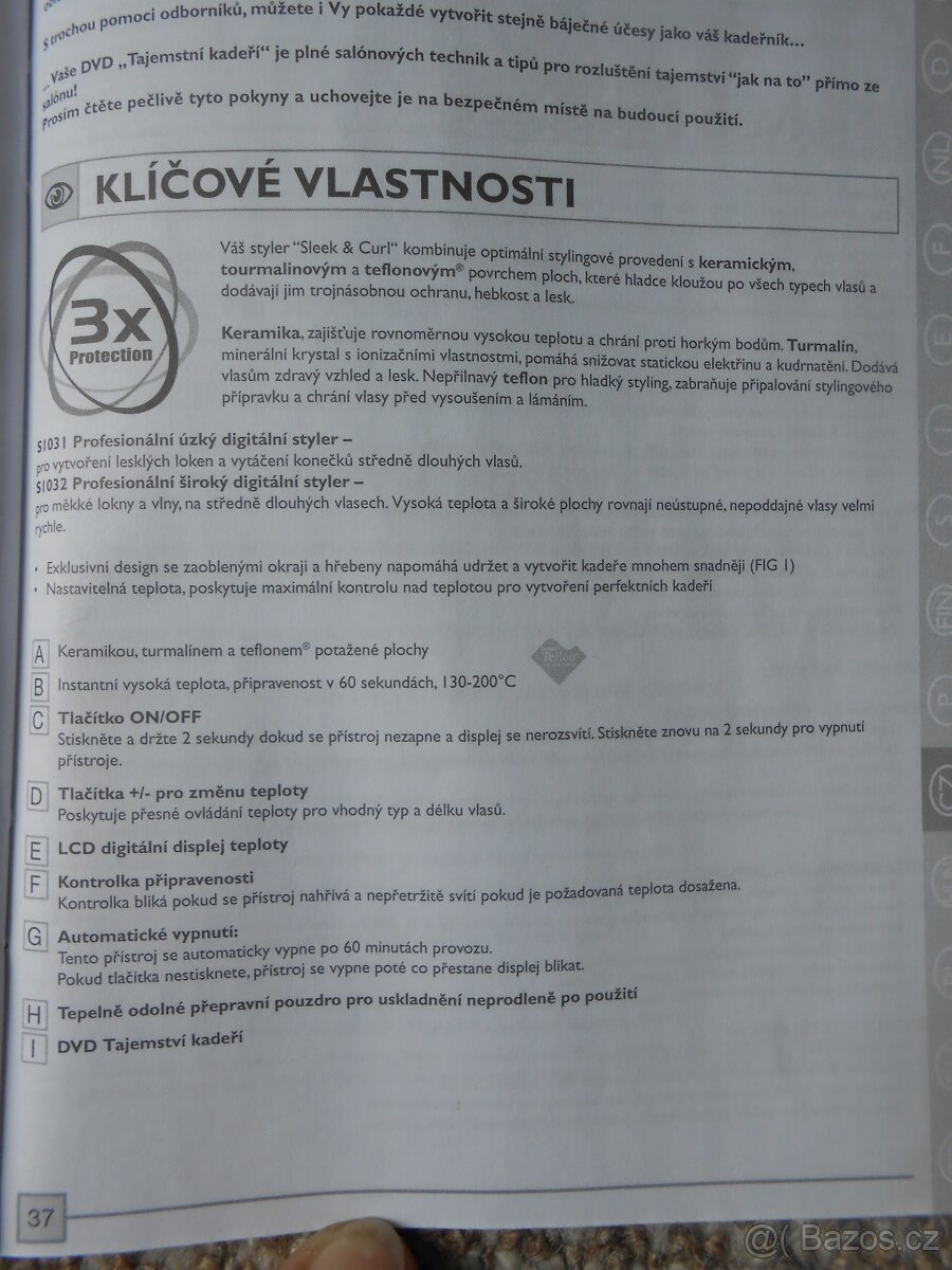 Keramická žehlička na vlasy Rowenta Sleek&Curl - 5